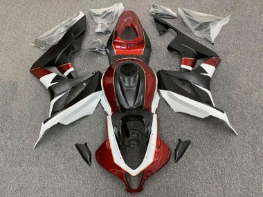 Billigste Honda CBR600RR Motorrad Verkleidung 2007-2008 - Weiss Rot Matt Schwarz