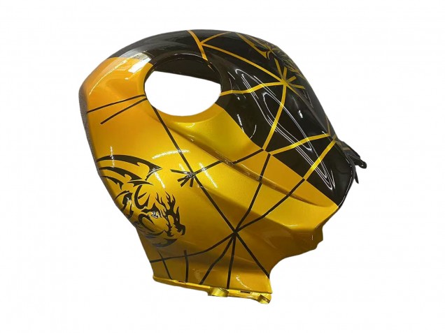 Billigste Honda CBR600RR Motorrad Verkleidung 2009-2012 - Gold Glanzendes Schwarz