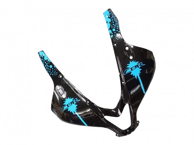 Billigste Honda CBR600RR Motorrad Verkleidungen Kit 2009-2012 - Weiss Blau Glanzendes Schwarz