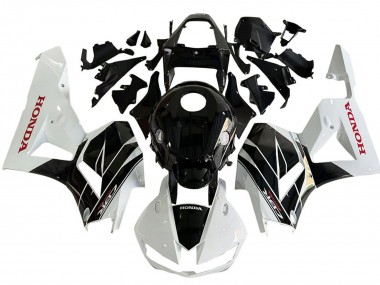 Billigste Honda CBR600RR Motorrad Verkleidung Kit 2013-2023 - Weiss Glanzendes Schwarz