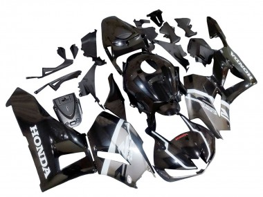 Billigste Honda CBR600RR Motorrad Verkleidung 2013-2023 - Silber Glanzendes Schwarz