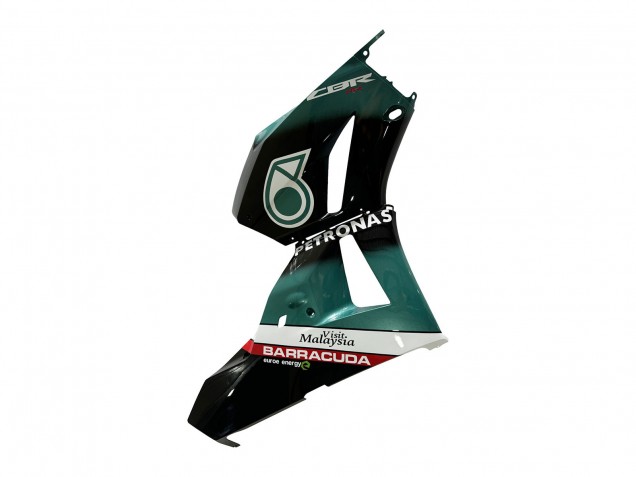 Billigste Honda CBR600RR Motorrad Verkleidung 2013-2023 - Blau Grun Blau Glanzendes Schwarz Petronas 20