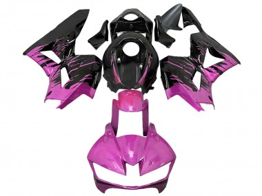 Billigste Honda CBR600RR Motorrad Verkleidung 2013-2023 - Rosa Glanzendes Schwarz