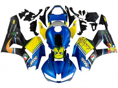 Billigste Honda CBR600RR Motorrad Verkleidung 2013-2023 - Blau Gelb Matt Schwarz Grun Monster Hai
