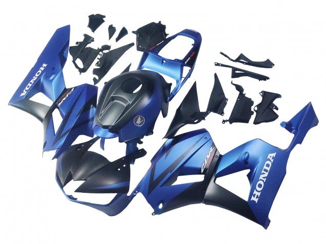 Billigste Honda CBR600RR Motorrad Verkleidung 2013-2023 - Blau Matt Schwarz Rennen