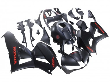 Billigste Honda CBR600RR Motorrad Verkleidung 2013-2023 - Matt Schwarz Rot Aufkleber