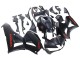 Billigste Honda CBR600RR Motorrad Verkleidung 2013-2023 - Matt Schwarz Rot Aufkleber