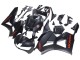 Billigste Honda CBR600RR Motorrad Verkleidung 2013-2023 - Matt Schwarz Rot Aufkleber