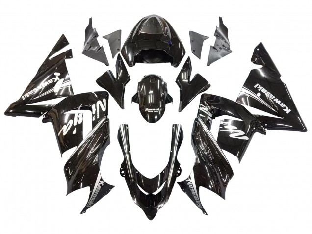 Billigste Kawasaki ZX10R Motorrad Verkleidung 2004-2005 - Glanzendes Schwarz Ninja