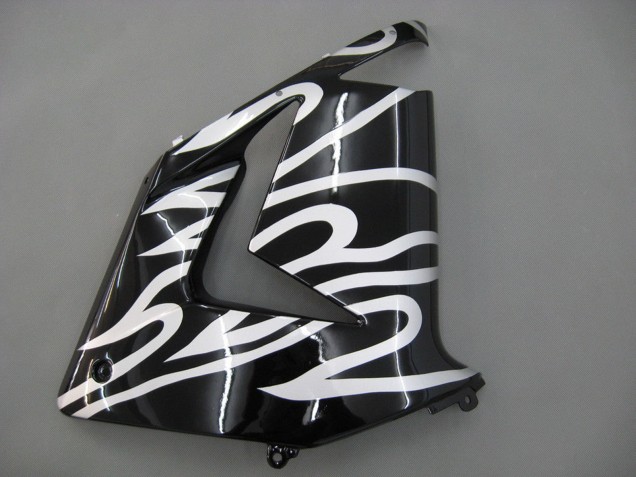 Billigste Kawasaki ZX10R Motorrad Verkleidung 2004-2005 - Schwarz Weiss