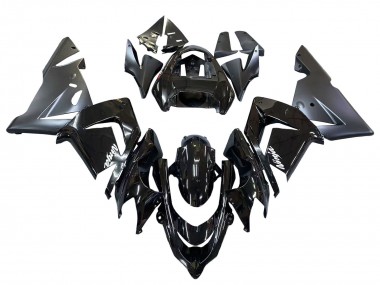 Billigste Kawasaki ZX10R Motorrad Verkleidung 2004-2005 - Glanzendes Matt Schwarz Ninja