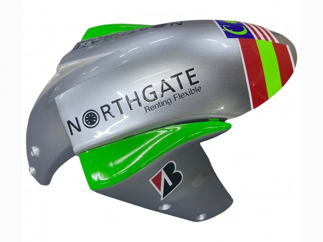 Billigste Kawasaki ZX10R Motorrad Verkleidung 2004-2005 - Grun Silber Schwarz 69