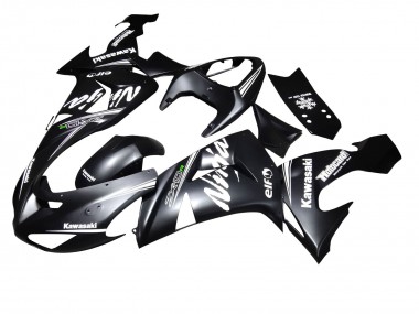 Billigste Kawasaki ZX10R Motorrad Verkleidung 2006-2007 - Matt Schwarz