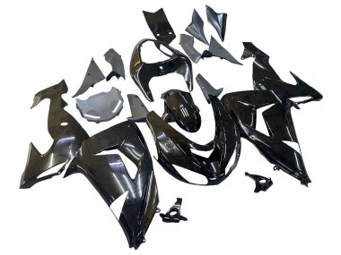Billigste Kawasaki ZX10R Motorrad Verkleidung 2006-2007 - Glanzendes Schwarz