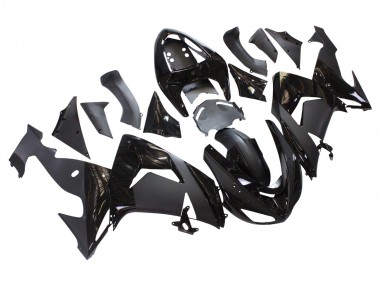 Billigste Kawasaki ZX10R Motorrad Verkleidung 2006-2007 - Matt Schwarz Glanzendes Schwarz