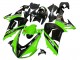 Billigste Kawasaki ZX10R Motorrad Verkleidung 2006-2007 - Grun Schwarz Elf Touch4 3M