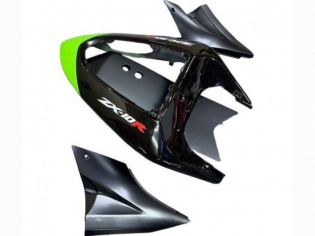 Billigste Kawasaki ZX10R Motorrad Verkleidung 2006-2007 - Grun Schwarz Elf Touch4 3M