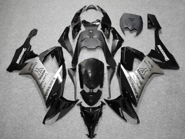 Billigste Kawasaki ZX10R Motorrad Verkleidung 2006-2007 - Matt Schwarz Grau Motul