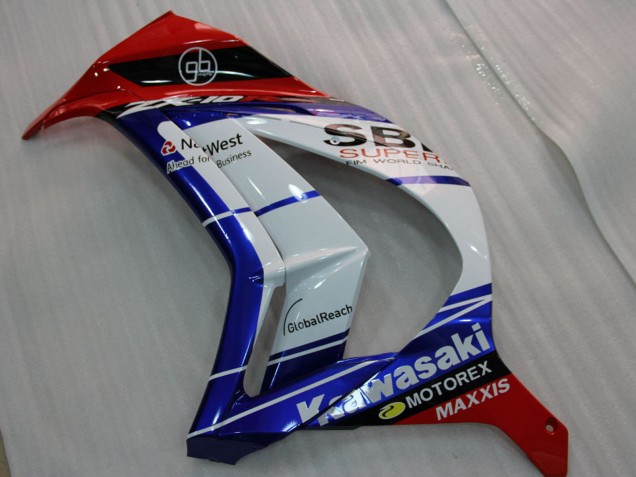 Billigste Kawasaki ZX10R Motorrad Verkleidung 2011-2015 - Weiss Blau Rot Schwarz SBK Maxxis