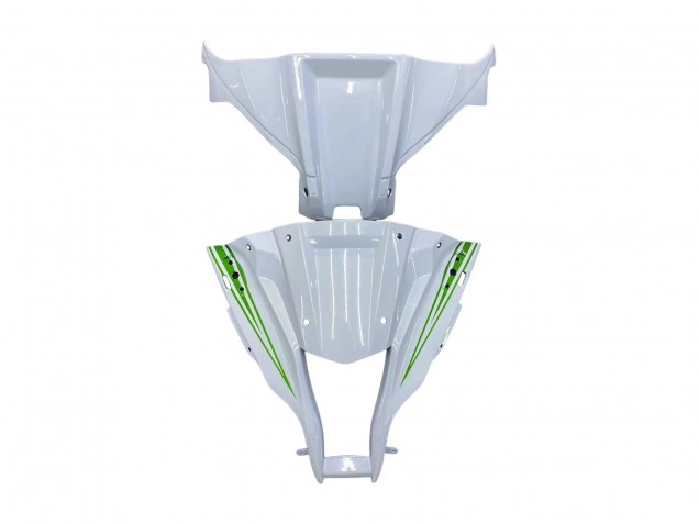 Billigste Kawasaki ZX10R Motorrad Verkleidung 2011-2015 - Weiss Grun Streifen Schwarz Ninja