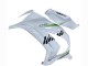 Billigste Kawasaki ZX10R Motorrad Verkleidung 2011-2015 - Weiss Grun Streifen Schwarz Ninja