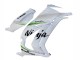 Billigste Kawasaki ZX10R Motorrad Verkleidung 2011-2015 - Weiss Grun Streifen Schwarz Ninja