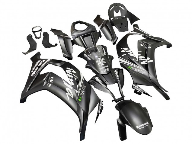 Billigste Kawasaki ZX10R Motorrad Verkleidung 2011-2015 - Matt Schwarz Grun Elf