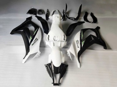 Billigste Kawasaki ZX10R Motorrad Verkleidung 2011-2015 - Weiss Matt Schwarz Grun Aufkleber