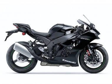 Billigste Kawasaki ZX10R Motorrad Verkleidung 2021-2025 - Schwarz Weiss Grun Aufkleber