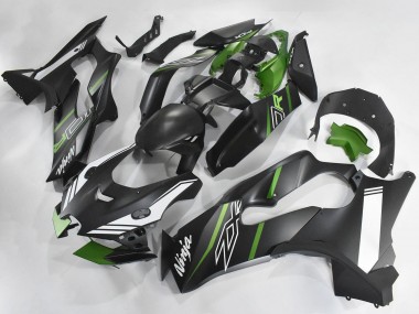 Billigste Kawasaki ZX10R Motorrad Verkleidung 2021-2025 - Matt Schwarz Grun Weiss