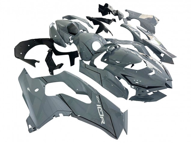 Billigste Kawasaki ZX10R Motorrad Verkleidung 2021-2025 - Grau