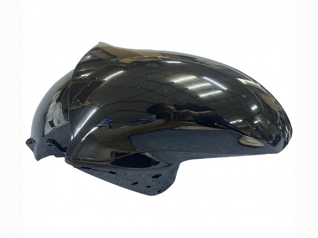Billigste Kawasaki ZX14R ZZR1400 Motorrad Verkleidung Kit 2006-2011 - Glanzendes Schwarz Rot Flamme