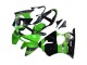 Billigste Kawasaki ZX6R Motorrad Verkleidung 1998-1999 - Grun Glanzendes Schwarz Elf Bridgestone