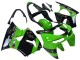 Billigste Kawasaki ZX6R Motorrad Verkleidung 1998-1999 - Grun Glanzendes Schwarz Elf Bridgestone