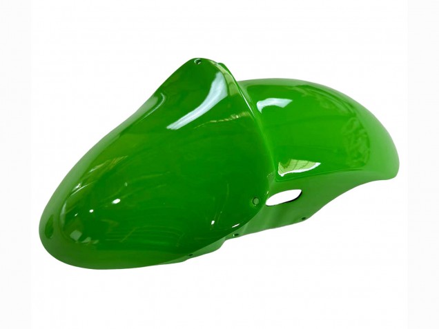 Billigste Kawasaki ZX6R Motorrad Verkleidung 1998-1999 - Grun Glanzendes Schwarz Elf Bridgestone