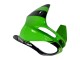 Billigste Kawasaki ZX6R Motorrad Verkleidung 1998-1999 - Grun Glanzendes Schwarz Elf Bridgestone