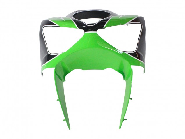 Billigste Kawasaki ZX6R Motorrad Verkleidung 2003-2004 - Grun Weiss Schwarz