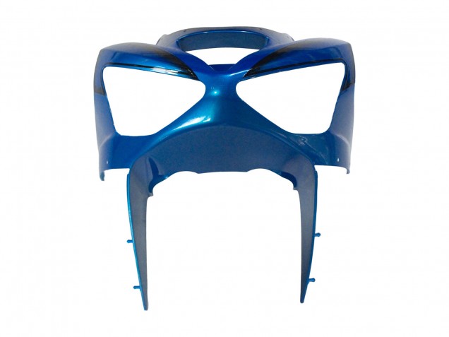 Billigste Kawasaki ZX6R Motorrad Verkleidung 2003-2004 - Blau Weiss Rot Hai