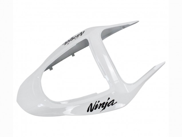 Billigste Kawasaki ZX6R Motorrad Verkleidung 2003-2004 - Weiss Schwarz Aufkleber