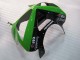 Billigste Kawasaki ZX6R Motorrad Verkleidung 2003-2004 - Grun Schwarz Elf Bridgestone