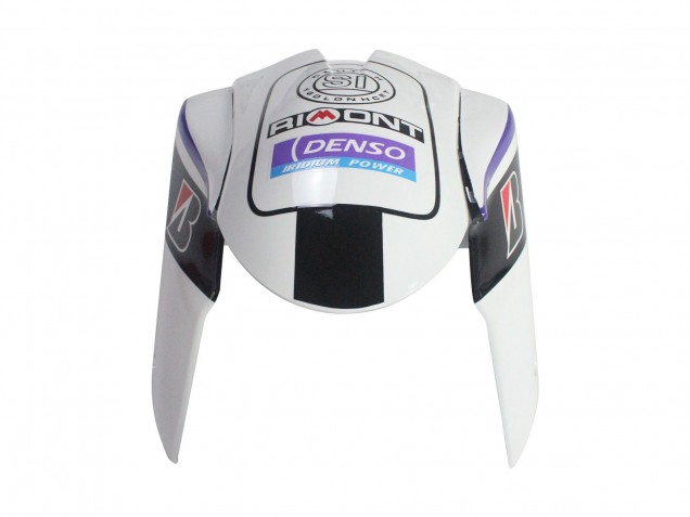 Billigste Kawasaki ZX6R Motorrad Verkleidung 2005-2006 - Weiss Lila Schwarz Rizoma Playboy Denso