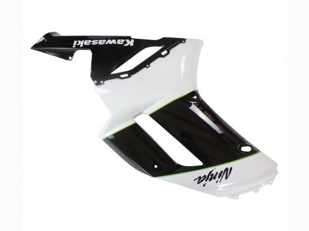 Billigste Kawasaki ZX6R Motorrad Verkleidung 2007-2008 - Schwarz Weiss Ninja