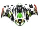 Billigste Kawasaki ZX6R Motorrad Verkleidung 2009-2012 - Grun Glanzendes Schwarz Gelb Weiss Rot Elf Monster