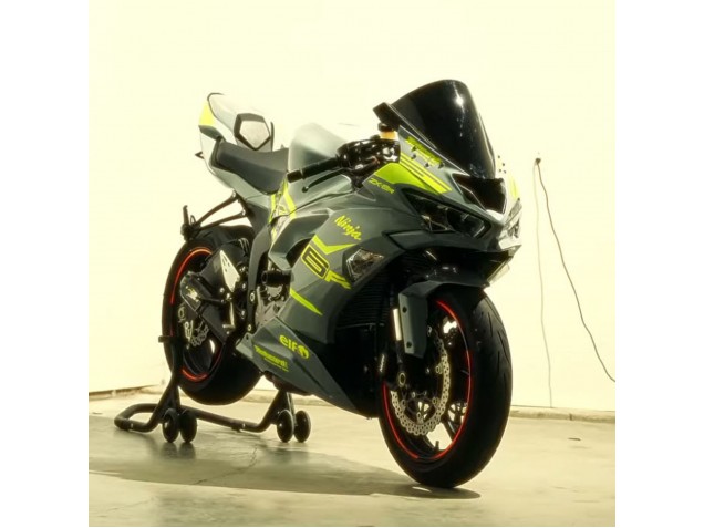 Billigste Kawasaki ZX6R Motorrad Verkleidung 2019-2022 - Nardo Grau Gelb