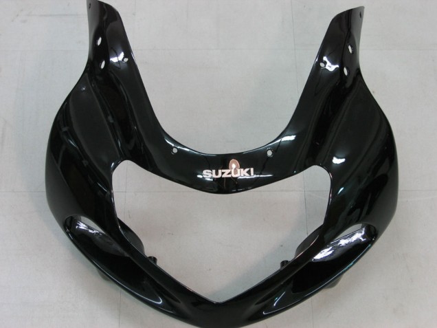 Billigste Suzuki GSXR1000 Motorrad Verkleidung 2000-2002 - Glanzendes Schwarz