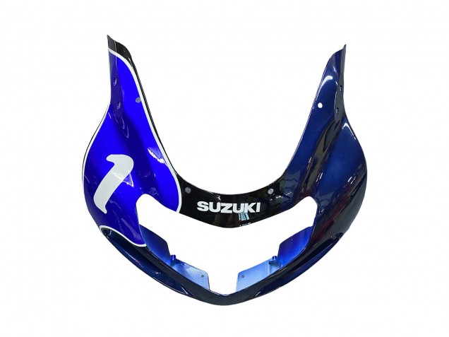 Billigste Suzuki GSXR1000 Motorrad Verkleidung 2000-2002 - Blau Weiss Silber Castrol Dunlop