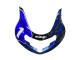 Billigste Suzuki GSXR1000 Motorrad Verkleidung 2000-2002 - Blau Weiss Silber Castrol Dunlop