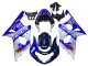 Billigste Suzuki GSXR1000 Motorrad Verkleidung 2000-2002 - Blau Weiss Silber Castrol Dunlop