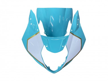 Billigste Suzuki GSXR 1000 Motorrad Verkleidung 2003-2004 - Weiss Hellblau Gold