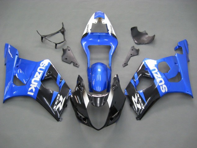 Billigste Suzuki GSXR 1000 Motorrad Verkleidung 2003-2004 - Blau Weiss Schwarz